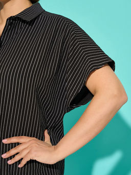 Рубашка 0293-1а черный кварц