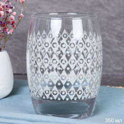 Стакан 350 мл Бохо штучно / 420064SLBD11 /уп 12/ бежевый