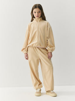 Олимпийка велюровая Беж 7+ - Bungly фото 5