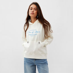 Толстовка женская MIST Peace, размер 42 (S), цвет молочный