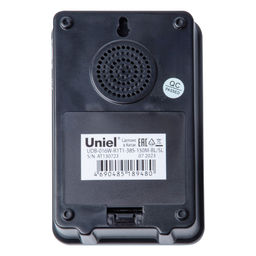 UDB-016W-R1T1-38S-150M-BL/SL Звонок беспроводной. Радиус действия 150м. Черный с серебристым. ТМ Uniel