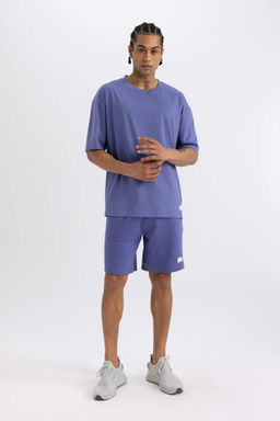 DeFactoFit Slim Fit Dar Kesim Cepli Bask?l? Sporcu Sort  фото 3