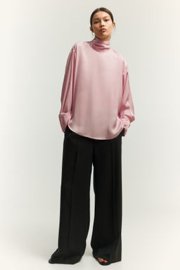 Blusa con fular decorativo - H&m фото 4