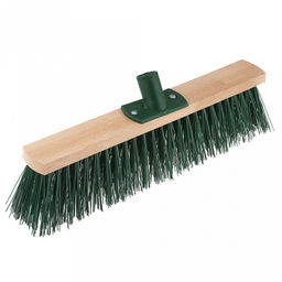 Щетка для пола деревянная 40см, втулка наклонная пластмассовая с резьбой д22мм, бук (Россия)