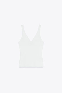 RIB KNIT TOP - Zara фото 12