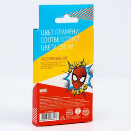 Свечи для торта 6 штук, с цветным пламенем, Человек-Паук