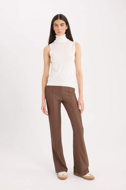 Ispanyol Paca Yuksek Bel Pantolon Tayt - Defacto фото 2