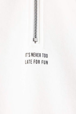 Толстовка с капюшоном и принтом оверсайз - Defacto фото 5