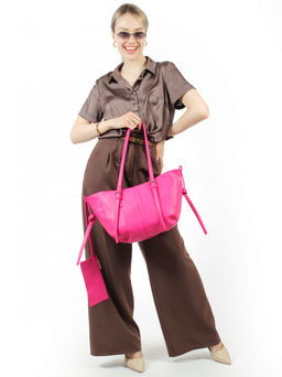 LACCOMA сумка Анна-фуксия эко кожа хлопок