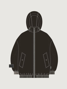 Куртка п4м4226 черный шоколад