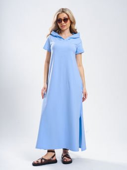 970 Платье-мантия из турецкого хлопка с лайкрой пенье