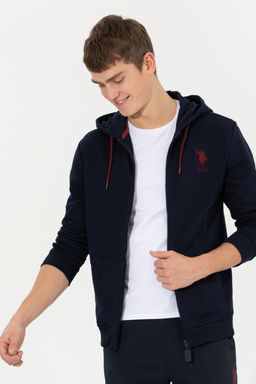 Кардиган U.S. Polo Assn мужской темно-синий хлопок  фото 21