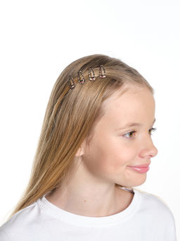 Набор заколок клик-клак ZG9092 коричневый