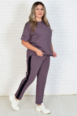 Костюм женский 5-316а (кофейно-серый)