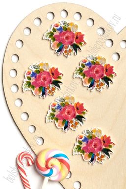 Кабошон-вырубка "Цветы" 3,7*3,2 см (10 шт) SF-5948, №4