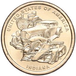 1 доллар 2023 года D США Американские инновации Автомобильная промышленность (Индиана)