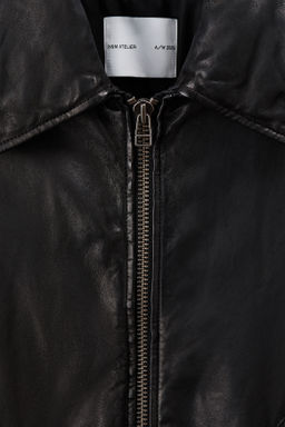 Chaqueta de aviador de corte holgado en piel - H&m фото 9