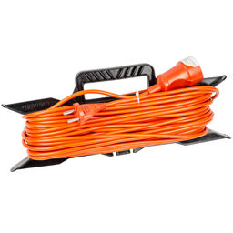 YX10-101 /UCK-1N/2x1,00/30M/F ORANGE Удлинитель силовой на рамке, б/з, 1гнездо, 30м (ПВС 2х1,00), 10A. Оранжевый. TМ Uniel