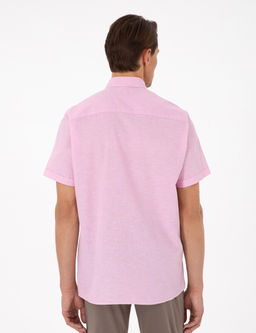 Pembe Regular Fit K_sa Kollu G_mlek