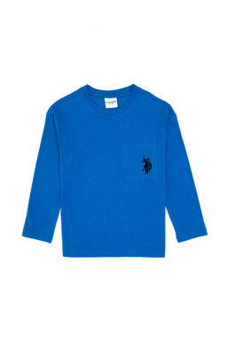 Erkek _ocuk Koyu Mavi Bisiklet Yaka Sweatshirt Sepette S_rpriz _ndirim - U.s. polo assn фото 4
