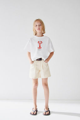 EMBROIDERED LOBSTER T-SHIRT