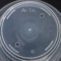 Горшок для орхидей с поддоном, 1 л, пластиковый, прозрачный