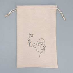 Цена за 5 шт. Мешок замшевый Лица, 16 24 см +/- 1.5 см - Дарите счастье фото 4