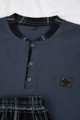 Fume Regular Dugmeli Yaka Ekose Orme Pijama Tak?m? TMNAW26PT00076 - Trendyolmilla фото 3