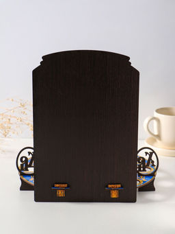 Подставка для кулича и 9 яиц «Храм», синяя. под кулич: 15.5 см, 25.5×22×25 см