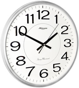 Настенные часы Mirron круглые белые P3134BCB