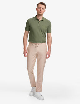 A__k Kahverengi Slim Fit Keten Kar___ml_ Pantolon