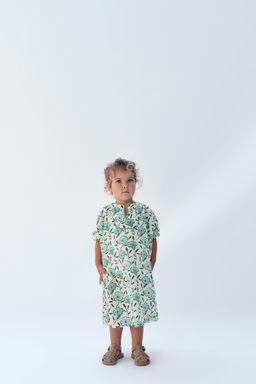 2-14 A?OS/ VESTIDO KAFT?N ESTAMPADO FLORES LIMITED EDITION / Estampado - Zara фото 2