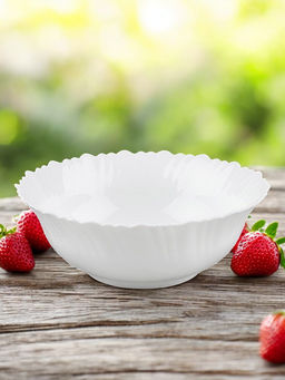 Салатник Dolche Vita 1130мл опаловое стекло белый арт.104757 /Mallony/