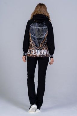 Толстовка из футера  комбинированного с плащевкой - А+б коллекция фото 12