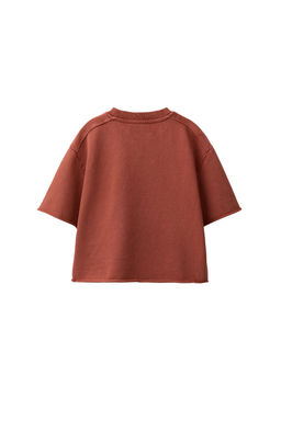CAMISETA JOGGING EFECTO LAVADO / Marr?n / Topo - Zara фото 8