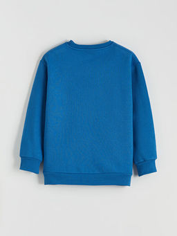 Real Madrid Bask?l? Erkek ?ocuk Kal?n Sweatshirt