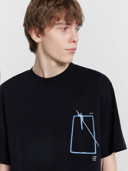 Футболка мужская черная с принтом-портретом черный +печать 111846 - Mark formelle фото 11