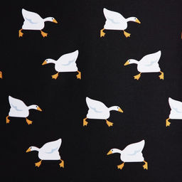 Рюкзак текстильный Гуси, 38х14х27 см, цвет чёрный - Nazamok фото 4