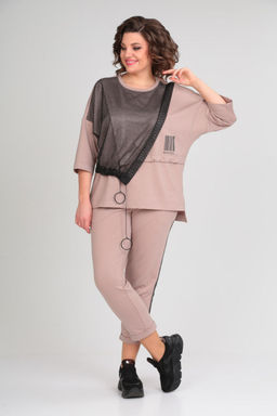 Костюм Michel Chic 1329/1 пудра, черный  фото 2