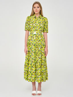 Платье ярусное из вискозы