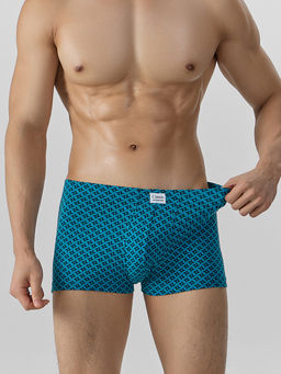 Цена за 2 штуки! Трусы боксеры мужские синие с узором - Mark formelle фото 3