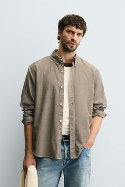 REGULAR FIT CHECK SHIRT - Zara фото 2