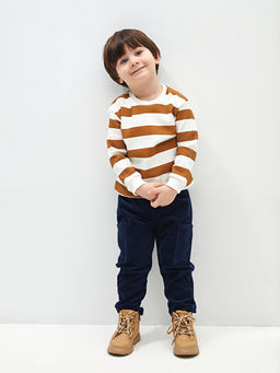 Beli Lastikli Erkek Bebek Kargo Pantolon