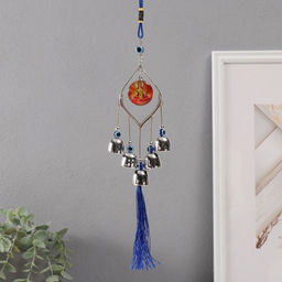 Музыка ветра от сглаза «Богиня Лакшми», металл, 5 колокольчиков, 36 см