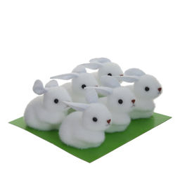 Фигурка декоративная Заяц, набор из 6-ти шт., L13 W12 H4 см, 2в. - Remeco фото 5