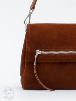 Сумка женская кожаная 8273-2PEF brown Polina&Eiterou