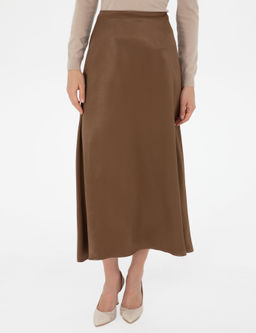 Koyu Kahverengi A Kesim Dokuma Etek - Pierre cardin фото 2
