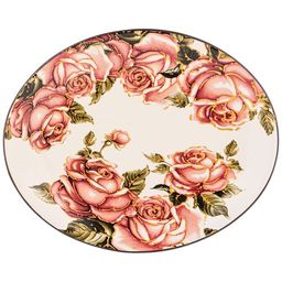 Блюдо овальное Agness Корейская роза 31,5×25,5×3 см