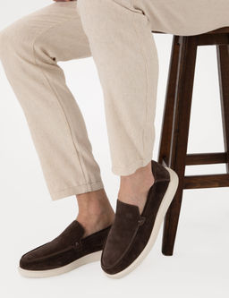 Kahverengi Eva Taban Loafer