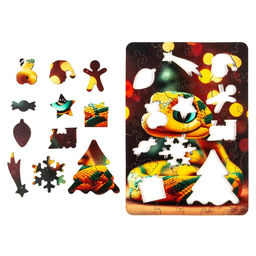 Пазл фигурный «Змейка малыш», 51 деталь